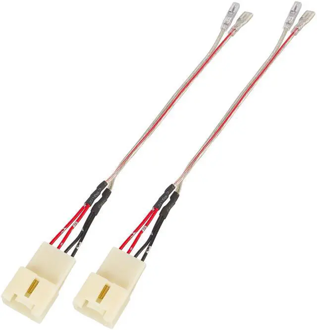 Main image of Car Door Speaker Wiring Harness Connector for 2011-2021 Ford F150 Escape Focus Bronco Mustang Mazda 2 6 CX5 Replace Aftermarket Speaker Wire Cable Plug, 2 PCS
