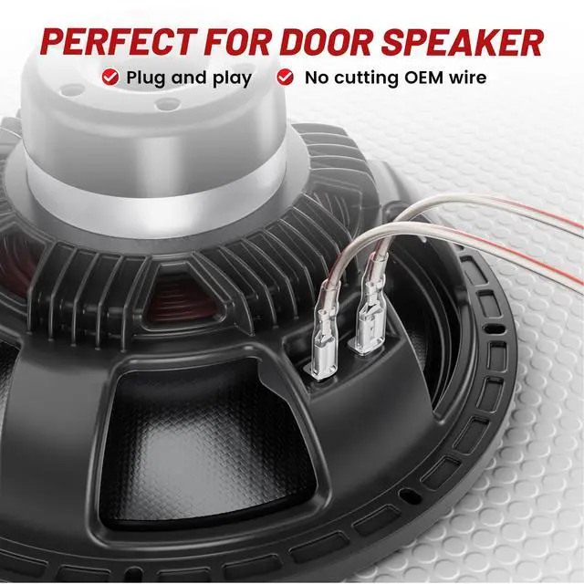 Alt view image 2 of 7 - Car Speaker Wiring Harness Connector Adapter for Ford F150 Edge Escape, Lincoln Navigator Town Car, Mazda 3/5/6 1998-2011 Mount Aftermarket Front Rear Door Speaker Wire Cable Plug 4 PCS