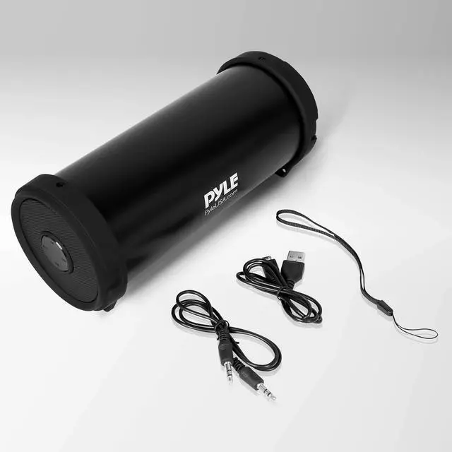 Alt view image 3 of 7 - Surround Portable Boombox Wireless Home Speaker Stereo System, Built-in Rechargeable Battery, MP3/USB/FM Radio with Auto-Tuning, Aux Input Jack for External Audio. (PBMSPG6) Black