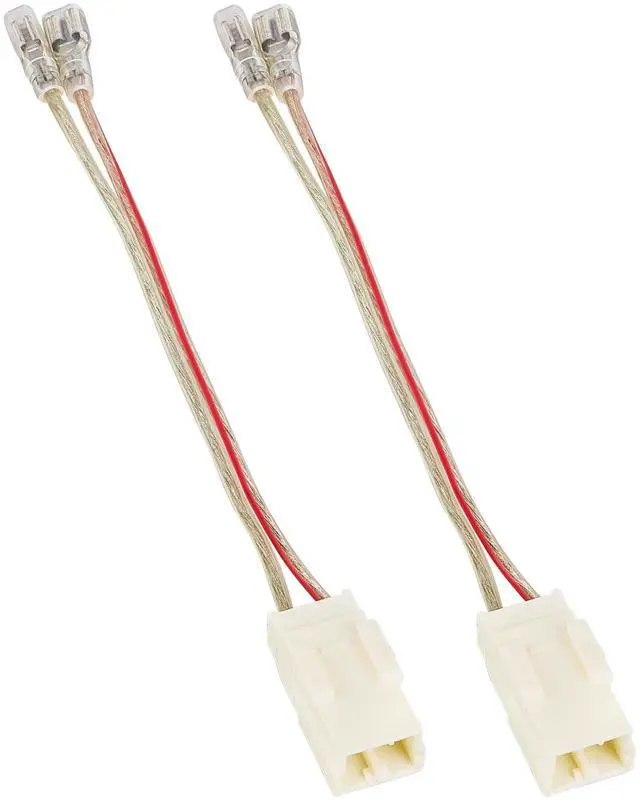 Main image of Door Speaker Wiring Harness Adapter 2 PCS Replacement for 2002-2019 Jeep Wrangler JK, Chrysler, Dodge Vehicles Install Aftermarket Front Rear Door Speaker Wire Cable Plug Connector