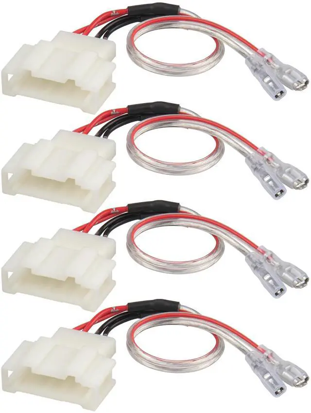 Main image of Door Speaker Wiring Harness Adapter Select for VW Volkswagen 1999-2019 Golf/Beetle/Passat, 1999-2016 Jetta Aftermarket Car Door Speaker Wire Cable Plug 4 PCS