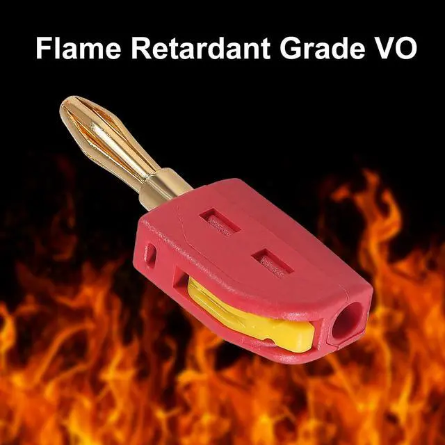 Alt view image 5 of 7 - 20PCS 4mm Banana Plug High Current Quick Connect 32A Gold-Plated Banana Connector for Speaker Wire, Wall Plate, Home Theater, Audio/Video Receiver and Sound Systems(10PCS Red with10PCS Black)