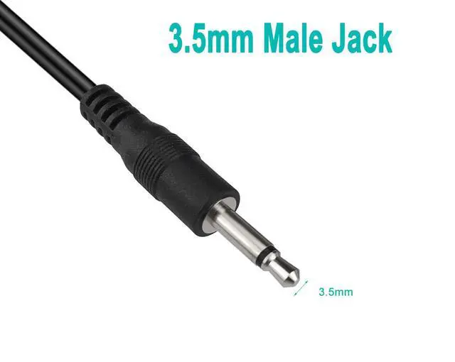 Alt view image 3 of 5 - (3 Pack 6 ft Replacement 3.5mm Male Plug to Bare Wire Open End TS 2 Pole Mono 1/8" 3.5mm Plug Jack Connector Audio Cable Repair