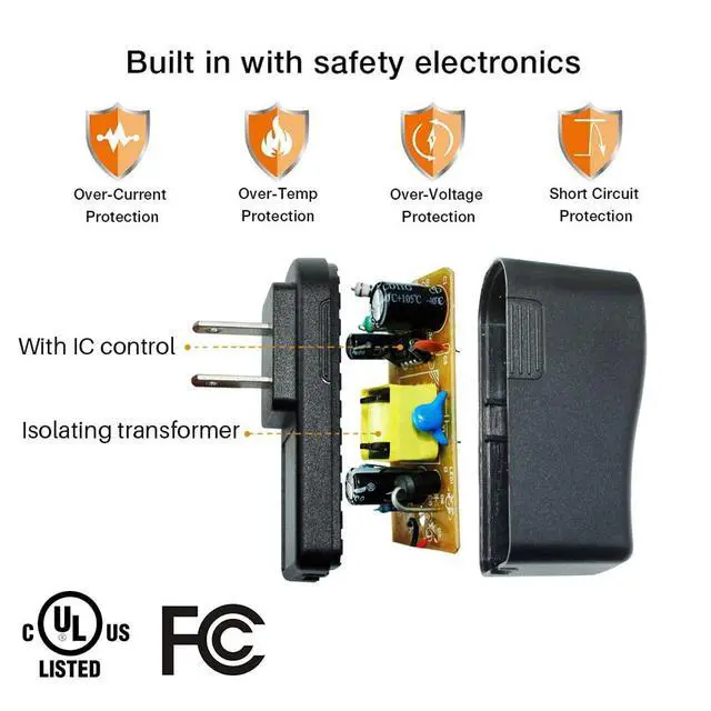 Alt view image 2 of 7 - Ac Dc Power Adapter Compatible with Brother P-Touch PT-D210 PTD 210 PTD220 PT-N20 PT-D200VP PTH110 Label Maker, UL Listed Power Supply Charger for Brother AD-24 AD-24ES AD-20 AD-30