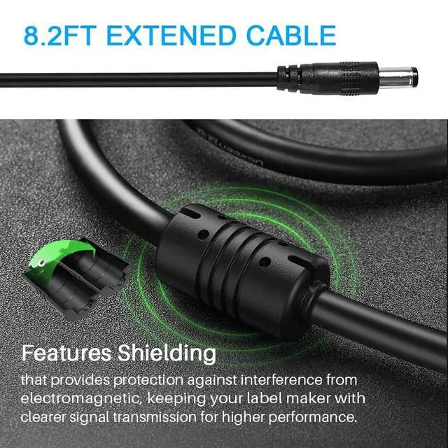 Alt view image 4 of 7 - Ac Dc Power Adapter Compatible with Brother P-Touch PT-D210 PTD 210 PTD220 PT-N20 PT-D200VP PTH110 Label Maker, UL Listed Power Supply Charger for Brother AD-24 AD-24ES AD-20 AD-30