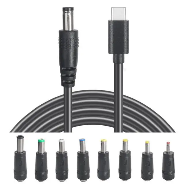 Main image of USB C to DC 5.5mm x 2.1mm Power Cable Cord, USB C Input to DC 12V Out Charging Cable, Work with PD Charger and PD Power Bank, Output DC 12V 3A MAX 36W