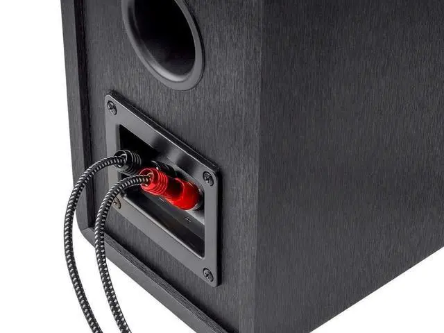 Alt view image 5 of 5 - Premium Braided Speaker Wire 14AWG - With Gold Plated Banana Plug Connectors - Affinity Series, 1 Pack, 3 Foot Red/Black