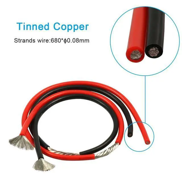 Alt view image 4 of 7 - 12 Gauge Silicone Wire 10 ft red and 10 ft Black Flexible 12 AWG Stranded Tinned Copper Wire