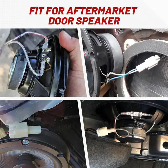 Alt view image 6 of 7 - Car Door Speaker Wiring Harness Adapter Connector Plug Compatible with Nissan sentra Altima Rogue 2004-2019, Infiniti 2006-2018 Model 4PCS