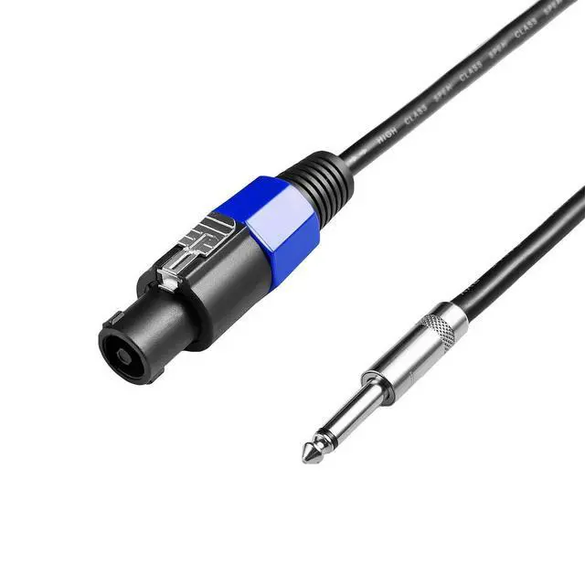 Alt view image 2 of 7 - 2Pcs 3 Feet Professional Speakon to 1/4 Speaker Cable, Pair 3 ft 12 Gauge Speakon to 1/4 Male Inch Audio Amplifier Connection Heavy Duty Cord Wire with Twist Lock
