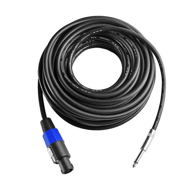 Alt view image 7 of 7 - 2Pcs 3 Feet Professional Speakon to 1/4 Speaker Cable, Pair 3 ft 12 Gauge Speakon to 1/4 Male Inch Audio Amplifier Connection Heavy Duty Cord Wire with Twist Lock