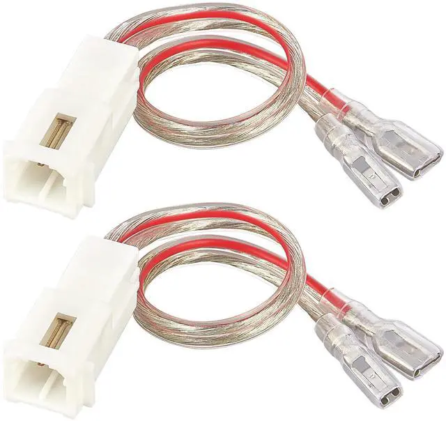 Main image of Front Dash Tweeters Speaker Wiring Harness Adapter Connector Plug Replacement for Dodge Ram Jeep Chrysler 2005-2022 Aftermarket Dash Tweeters Audio Cable Plug 2PC