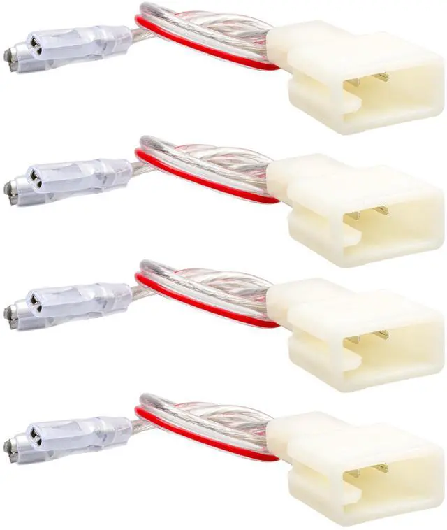 Main image of Car Door Speaker Wiring Harness Adapter Connector Plug Replacement for 2000-2019 Toyota Camry 4Runner Tacoma RAV4 Scion, Subaru 2012-2019, Mitsubishi 2002-2020 4PCs