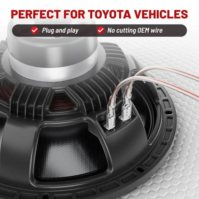Alt view image 3 of 7 - Car Door Speaker Wiring Harness Adapter Connector Plug Replacement for 2000-2019 Toyota Camry 4Runner Tacoma RAV4 Scion, Subaru 2012-2019, Mitsubishi 2002-2020 4PCs
