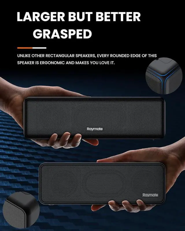 Alt view image 4 of 7 - Bluetooth Speakers, HiFi Stereo Sound with DSP, 30W IPX7 Waterproof Speaker Wireless Bluetooth-V5.0, 1000mins Playtime, Portable Speaker for Home, Outdoor, Party