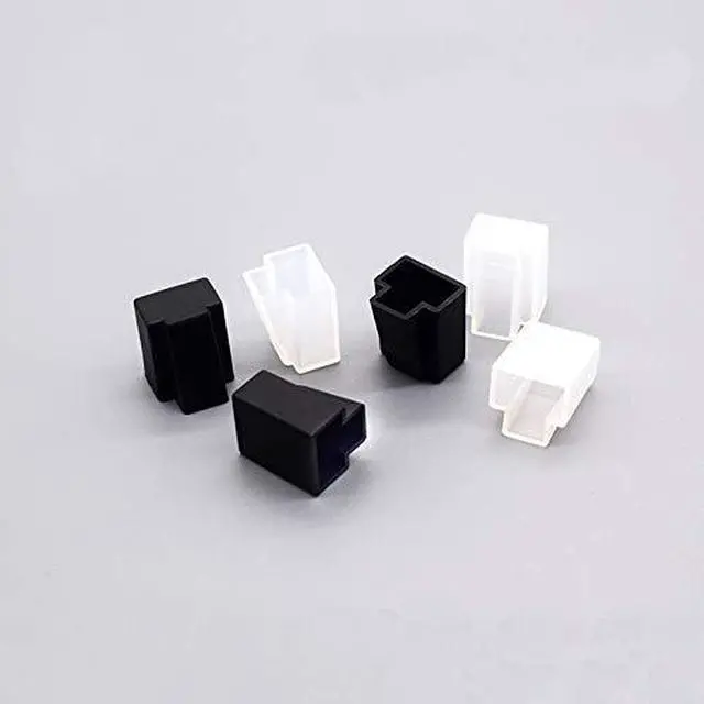 Main image of 50 Pack RJ45 Connectors Dust Cover Protector Ethernet Cable Plug Protective Case Cap for RJ45 Pass Through Connector Network Cat5e Cat6 Cat7 Internet LAN Patch Cord Printer Indoor Outdoor