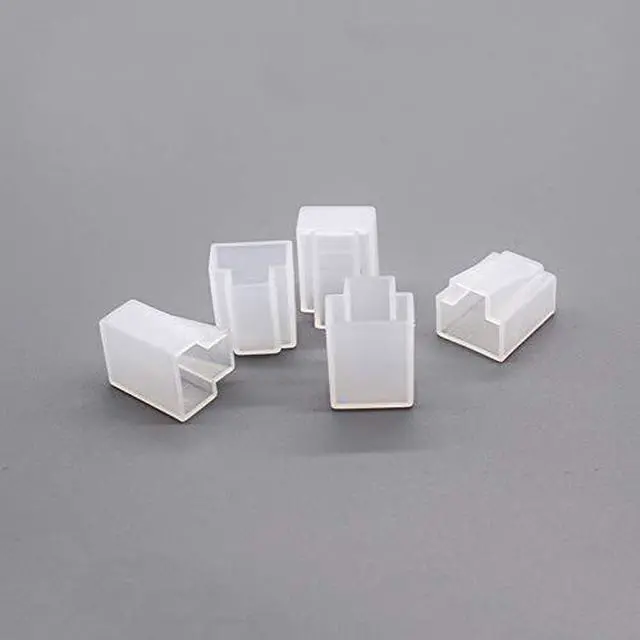 Alt view image 3 of 4 - 50 Pack RJ45 Connectors Dust Cover Protector Ethernet Cable Plug Protective Case Cap for RJ45 Pass Through Connector Network Cat5e Cat6 Cat7 Internet LAN Patch Cord Printer Indoor Outdoor