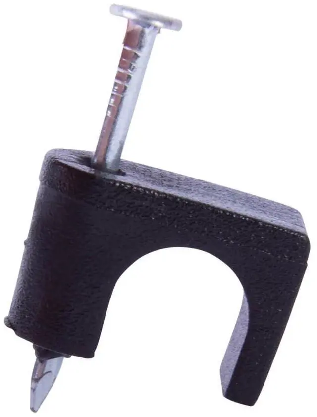 Main image of PSB-100B Low-Voltage Cable Stapl, CAT6, Rg-59, Rg-6, 1/4", Black