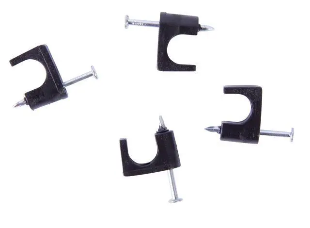Alt view image 2 of 2 - PSB-100B Low-Voltage Cable Stapl, CAT6, Rg-59, Rg-6, 1/4", Black