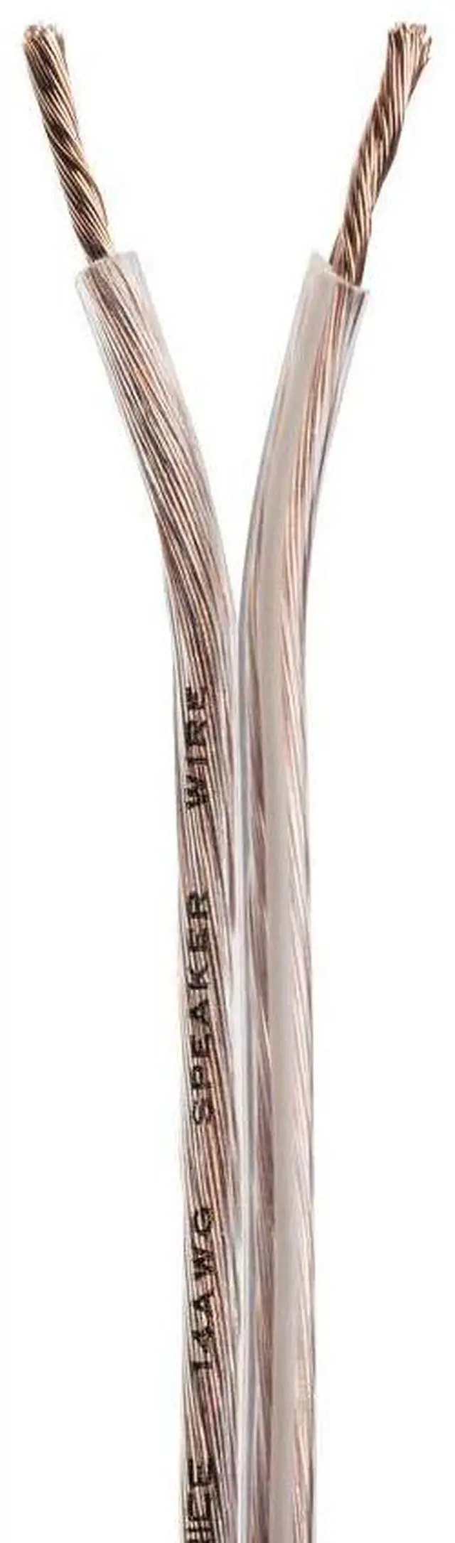 Main image of Select Series 14 Gauge AWG Speaker Wire/Cable - 50ft Jacketed in Durable Plastic with A Color Coded Conductor for Home Theater, Car Audio and More Grey