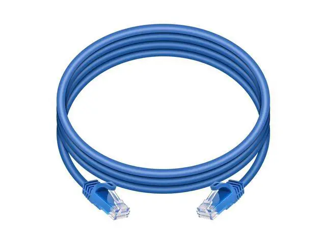 Alt view image 4 of 6 - Cat6 Ethernet Patch Cable - Snagless RJ45, 24AWG Stranded Pure Bare Copper Wire, 550Mhz, UTP, 7 Feet, Blue - Flexboot Series (1 Pack)