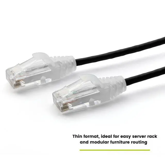 Alt view image 3 of 7 - Cat6 Component Rated Patch Cable, Unshielded (U/UTP), 5ft, Black, 28AWG Stranded Pure Copper, Snagless 10G High-Speed Ethernet Cable, PoE++ 4PPoE 100W, UL Listed, RoHS-3, 1 Pack