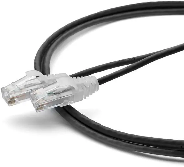Main image of Cat6 Component Rated Patch Cable, Unshielded (U/UTP), 5ft, Black, 28AWG Stranded Pure Copper, Snagless 10G High-Speed Ethernet Cable, PoE++ 4PPoE 100W, UL Listed, RoHS-3, 1 Pack