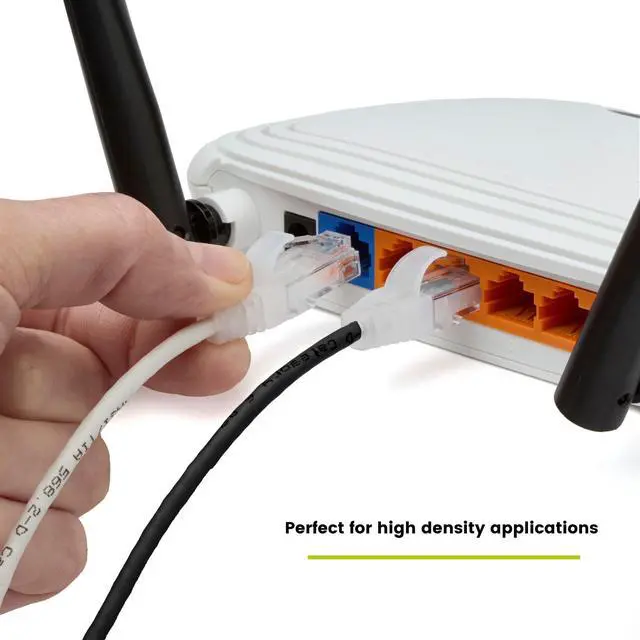 Alt view image 4 of 7 - Cat6 Component Rated Patch Cable, Unshielded (U/UTP), 5ft, Black, 28AWG Stranded Pure Copper, Snagless 10G High-Speed Ethernet Cable, PoE++ 4PPoE 100W, UL Listed, RoHS-3, 1 Pack