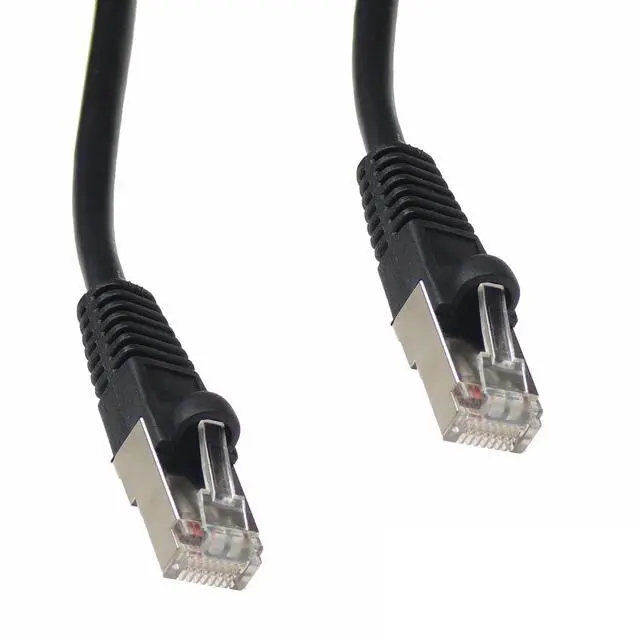 Alt view image 3 of 5 - Cat6 Ethernet Cable Shielded 25 FT Black Plated RJ45 Connector Internet LAN Wire Cable Cord for PS5 PS4 Modem Router PC Mac Laptop Xbox 360 Patch Panel Faster Than Cat5 Cat5e (345-S6-025BK)