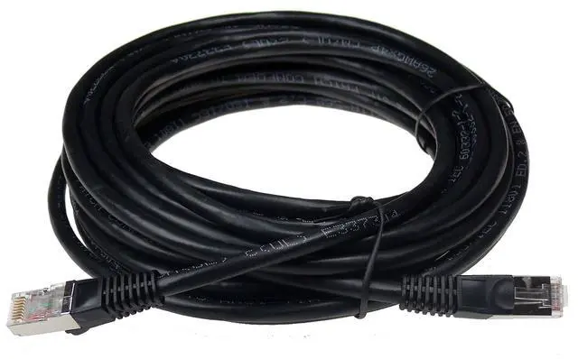 Alt view image 2 of 5 - Cat6 Ethernet Cable Shielded 25 FT Black Plated RJ45 Connector Internet LAN Wire Cable Cord for PS5 PS4 Modem Router PC Mac Laptop Xbox 360 Patch Panel Faster Than Cat5 Cat5e (345-S6-025BK)