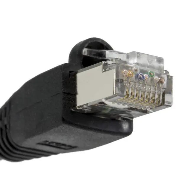 Alt view image 4 of 5 - Cat6 Ethernet Cable Shielded 25 FT Black Plated RJ45 Connector Internet LAN Wire Cable Cord for PS5 PS4 Modem Router PC Mac Laptop Xbox 360 Patch Panel Faster Than Cat5 Cat5e (345-S6-025BK)
