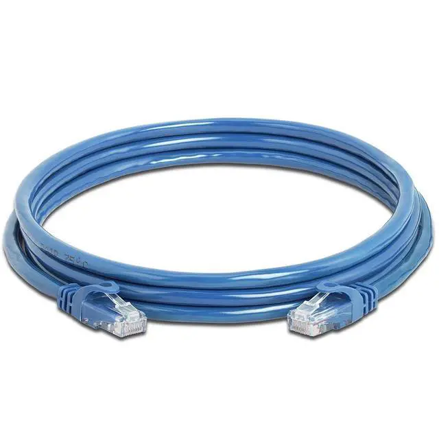 Alt view image 2 of 7 - Cat 6 Ethernet Cable 7 ft, Cat6 Patch Cables 10Gbps LAN Cable, 550MHz Network Cable, RJ45 Connectors, Compatible with Gaming Computer, Laptop, Modem, Router, HDTV, Gaming Console - Blue