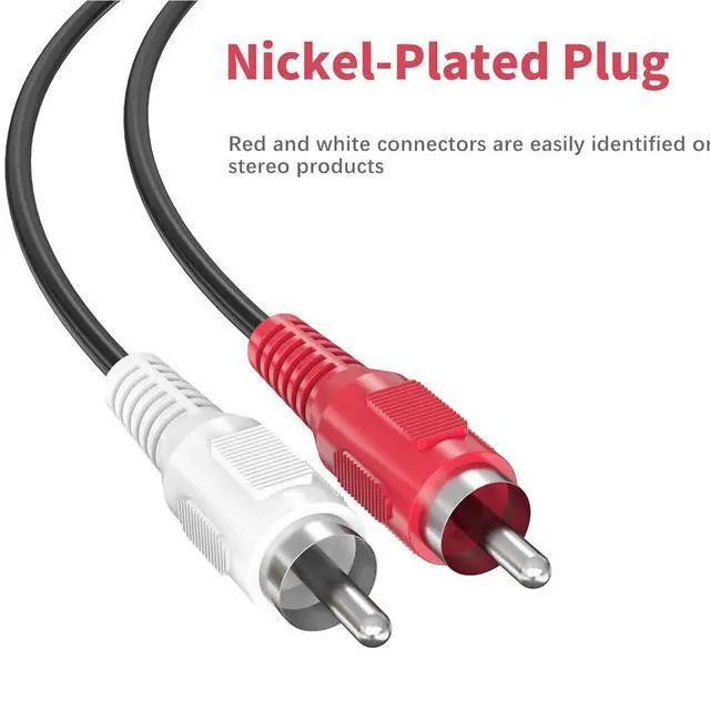 Alt view image 3 of 6 - Audio Balun, 2 Pack Stereo RCA to Stereo RCA Audio Extender Over Cat5 / Cat6 2 RCA to RJ45 Stereo Cable
