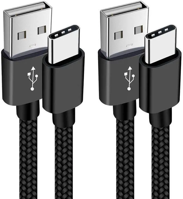 Main image of 2-Pack 6FT USB-C Charger Cable for Motorola Moto G Fast/G Power/G Pure/G Stylus 5G,Moto G9 G8 G7,G7 Play,G7 Plus,G7 Power G6,G6 Plus X4 Z3 Z2 Play Z Droid Force,Braided USB Type C Charge Charging Cord
