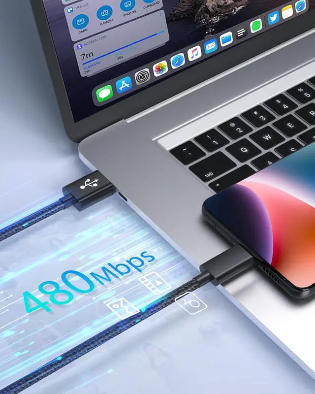 Alt view image 6 of 6 - 2-Pack 6FT USB-C Charger Cable for Motorola Moto G Fast/G Power/G Pure/G Stylus 5G,Moto G9 G8 G7,G7 Play,G7 Plus,G7 Power G6,G6 Plus X4 Z3 Z2 Play Z Droid Force,Braided USB Type C Charge Charging Cord