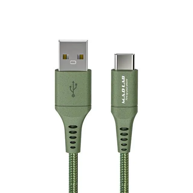 Main image of USB to USB C Cable; 3;3 Ft Nylon Braided; 3A Charging; 480 Mbps Data Transfer; 10000+ Bend Tested; USB C Cable Compatible with iPhone 17; iPhone 16; iPhone 15; Android and More