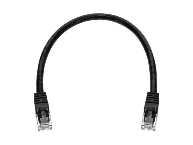 Alt view image 4 of 6 - Cat6 Ethernet Patch Cable - RJ45, Stranded, 550Mhz, UTP, Pure Bare Copper Wire, 24AWG, 1 Feet, Black