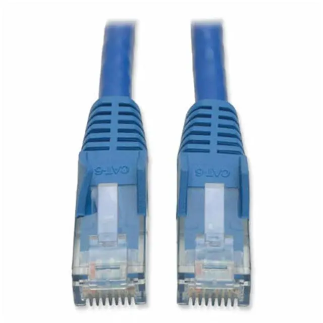 Main image of Cat6 Gigabit Snagless Molded UTP Patch Ethernet Cable, RJ45 Male-to-Male Cable, Blue, 7 Feet / 2.1 Meters, Lifetime Warranty (N201-007-BL)