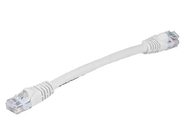 Alt view image 4 of 6 - 0.5FT 24AWG Cat6 550MHz UTP Ethernet Bare Copper Network Cable - White
