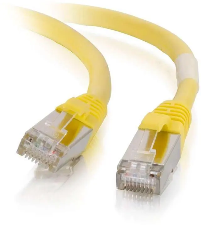 Main image of Legrand Cat6 Ethernet Cable, Snagless Shielded Cat6a Patch Cable, Yellow Network Patch Cable, 3 Foot Snagless STP Ethernet Cable, 1 Count, C2G 00861