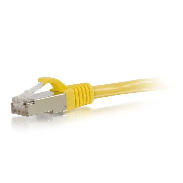 Alt view image 2 of 4 - Legrand Cat6 Ethernet Cable, Snagless Shielded Cat6a Patch Cable, Yellow Network Patch Cable, 3 Foot Snagless STP Ethernet Cable, 1 Count, C2G 00861