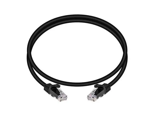 Alt view image 4 of 6 - 109797 Flexboot Cat6 Ethernet Patch Cable - Network Internet Cord - RJ45, Stranded, 550Mhz, UTP, Pure Bare Copper Wire, 24AWG, 3ft, Black