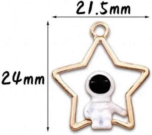 Alt view image 4 of 7 - Star Dust Plug Charm Cute Astronaut Earphone Jack Stopper Cap Pendant Anti Dust Plug Kawaii USB Plug Cell Phone Anti-Dust Plugs for iPhone Charge Port Maintenance, Upkeep andRepairs