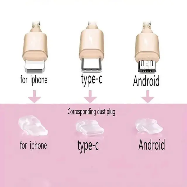 Alt view image 4 of 7 - Dust Plug Charm Cute Astronaut Earphone Jack Stopper Cap Pendant Anti Dust Plug Kawaii Type-C USB Plug Cell Phone Anti-Dust Plugs for iPhone Charge Port (Type-C Star)