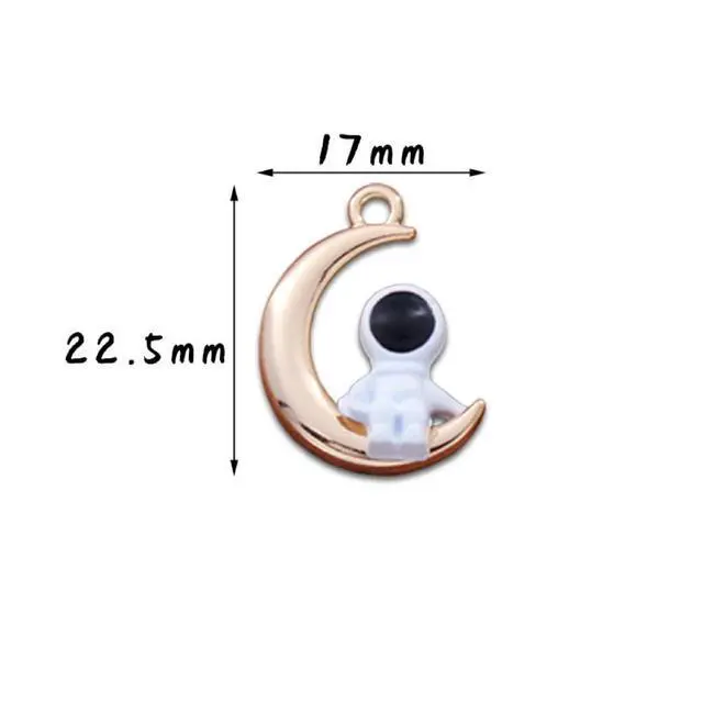 Alt view image 2 of 7 - Dust Plug Charm Cute Astronaut Earphone Jack Stopper Cap Pendant Anti Dust Plug Kawaii Type-C USB Plug Cell Phone Anti-Dust Plugs for iPhone Charge Port (Type-C Moon)