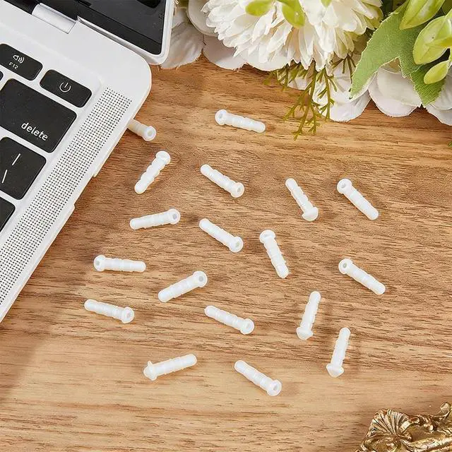 Alt view image 4 of 7 - 1 Box 80Pcs Cell Phone Dust Plug Charm Earphone Dust Plugs Universal 3.5mm Headphone Jack Cover Caps Stoppers Protectors with Hole for Mobile Earphone Smartphone Laptop Tablet Computer