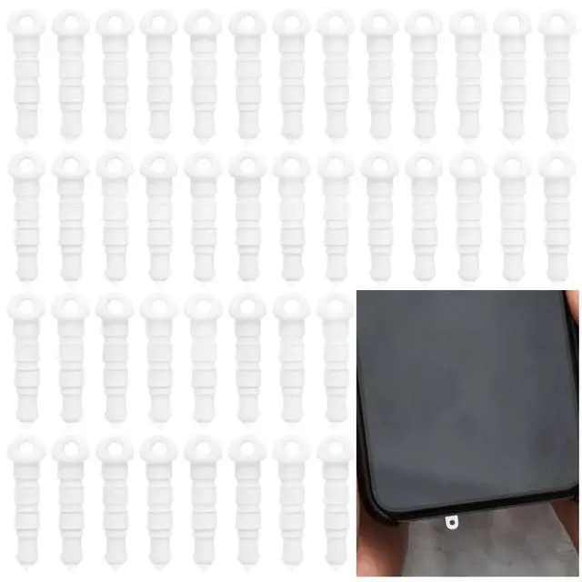 Alt view image 7 of 7 - 1 Box 80Pcs Cell Phone Dust Plug Charm Earphone Dust Plugs Universal 3.5mm Headphone Jack Cover Caps Stoppers Protectors with Hole for Mobile Earphone Smartphone Laptop Tablet Computer