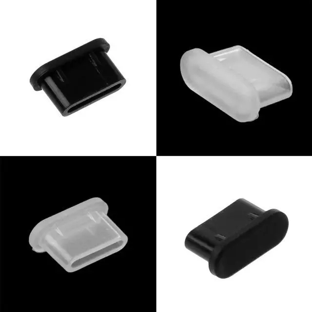 Alt view image 5 of 7 - Anti-dust Plug Set - 8 Silicone Caps, 4 Type-C & 4 Headphone Plugs, Compatible with Type C & Earphone Jacks