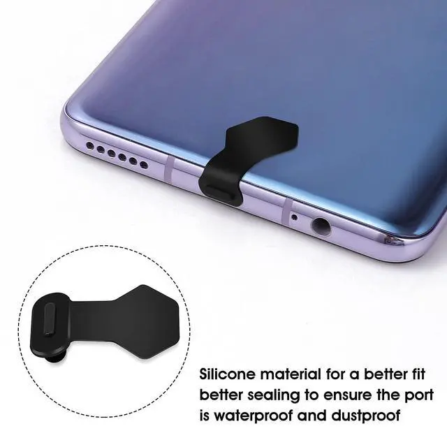 Alt view image 3 of 7 - 3Packs Dust Plug, for Phone USB Type C Port Silicone Dust Cover Cap, Protect Charging Port from Dust and Moist (Five-Sided)