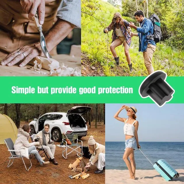 Alt view image 3 of 7 - 20PCS Rubber Dust Plugs Caps 3.5mm Anti-Dust Headphone Jack Dust Plugs Cover for Mobile Phone Laptop Desktop Computer Earphone (Black)